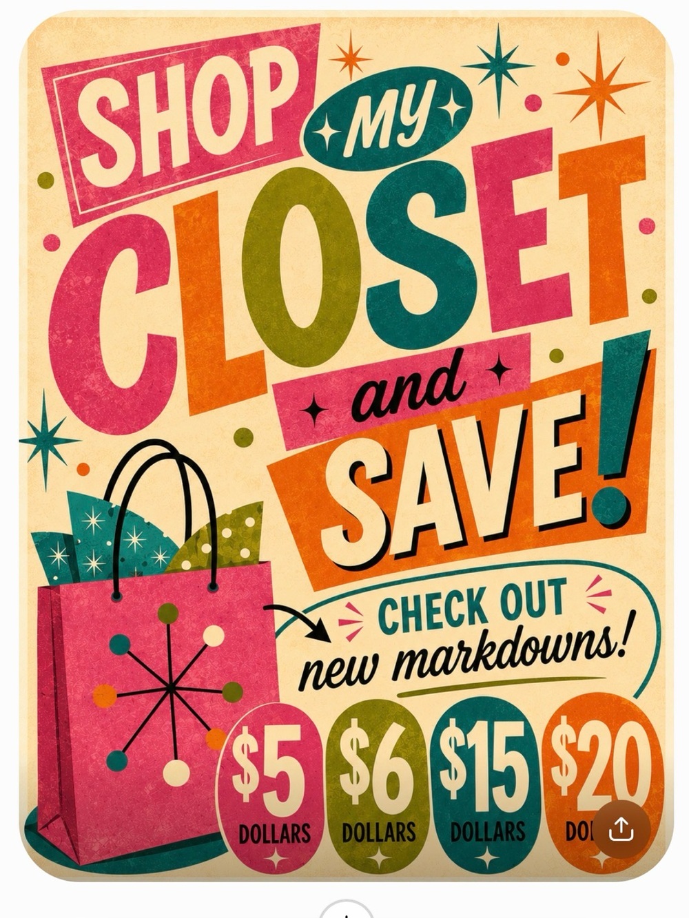 New Closet Markdowns!!